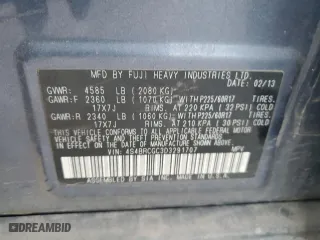 2013 Subaru Outback 2.5i Premium with VIN 4S4BRCGC3D3291707, listed as a Copart auction lot 42055315 with 172,095 mi miles and Salvage Title. Bid and sale history available at carsss.com. Image 13.