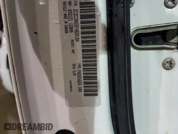 2015 Chrysler 300 Limited with VIN 2C3CCAAG5FH820184, listed as a Copart auction lot 84105134 with 210,459 mi miles and Salvage Title. Bid and sale history available at carsss.com. Image 14.