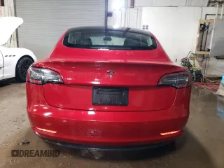 2022 Tesla Model 3 with VIN 5YJ3E1EA8NF289661, listed as a Copart auction lot 52350675 with 153,797 mi miles and Salvage Title. Bid and sale history available at DreamBid. Image 6.