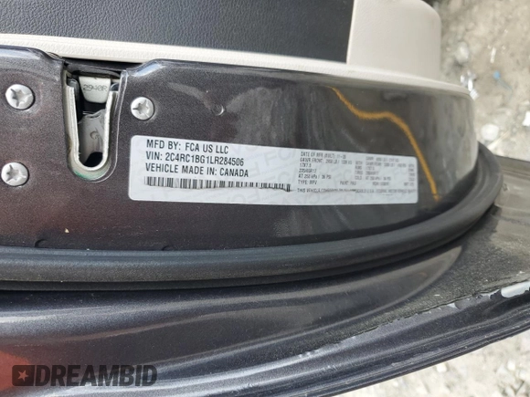 2020 Chrysler Pacifica Touring L with VIN 2C4RC1BG1LR284506, listed as a Copart auction lot 51513115 with 86,965 mi miles and Salvage title. Bid and sale history available at DreamBid. Image 14.
