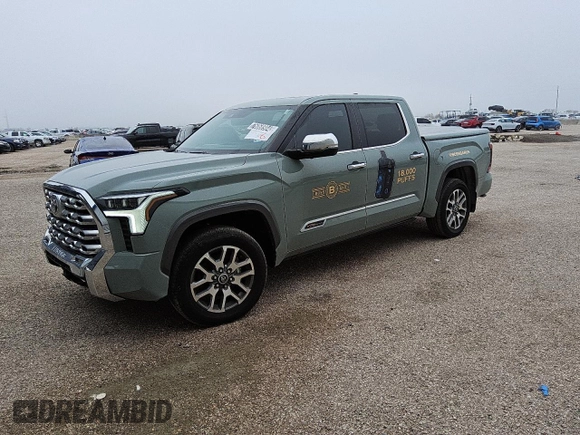 2024 Toyota Tundra 1794 Edition with VIN 5TFMA5DB3RX172812, listed as a Copart auction lot 76068904 with 15,643 mi miles and Clean title. Bid and sale history available at DreamBid. Image 1.
