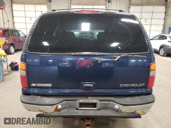 2001 Chevrolet Tahoe LT with VIN 1GNEK13TX1R104270, listed as a Copart auction lot 54935005 with 227,086 mi miles and Clean Title. Bid and sale history available at carsss.com. Image 6.