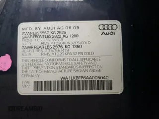 2010 Audi Q5 with VIN WA1LKBFP6AA005040, listed as a Copart auction lot 45344905 with 134,469 mi miles and Salvage title. Bid and sale history available at DreamBid. Image 12.