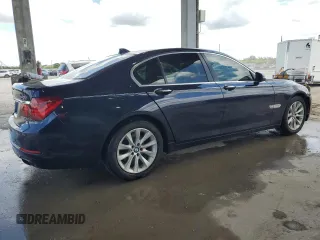 2013 BMW 7 Series 740i with VIN WBAYA6C58DC995008, listed as a Copart auction lot 62008795 with 95,974 mi miles and Salvage title. Bid and sale history available at DreamBid. Image 3.