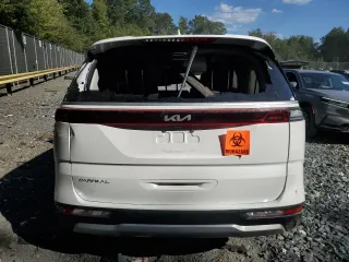 2024 Kia Carnival EX with VIN KNDNC5H38R6316250, listed as a Copart auction lot 70963234 with 0 mi miles and Salvage Title. Bid and sale history available at carsss.com. Image 6.