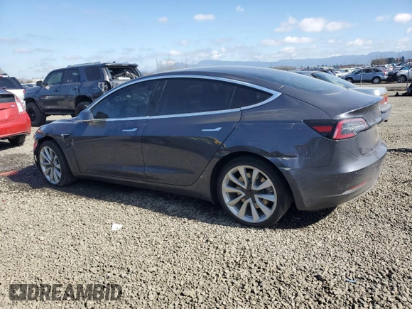2018 Tesla Model 3 Long Range Battery with VIN 5YJ3E1EBXJF103797, listed as a Copart auction lot 47920715 with Not Provided miles and Salvage Title. Bid and sale history available at DreamBid. Image 2.