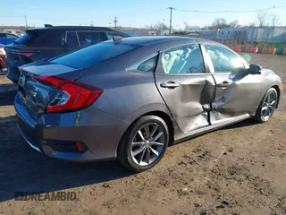 2021 Honda Civic Sedan EX-L with VIN 2HGFC1F71MH704156, listed as a IAAI auction lot 41339459 with 30,120 mi miles. Bid and sale history available at carsss.com. Image 4.