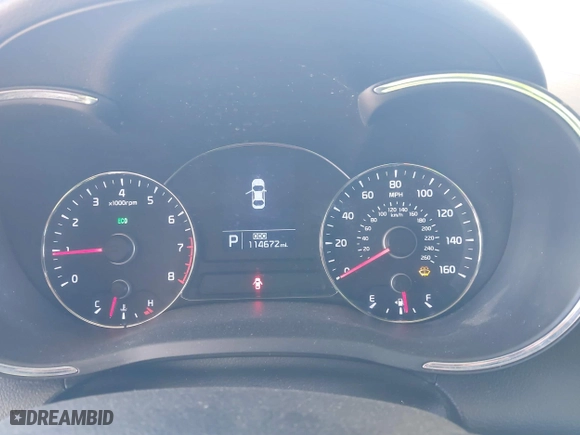 2016 Kia Forte EX with VIN KNAFX4A8XG5598156, listed as a IAAI auction lot 41980015 with 114,672 mi miles. Bid and sale history available at carsss.com. Image 7.