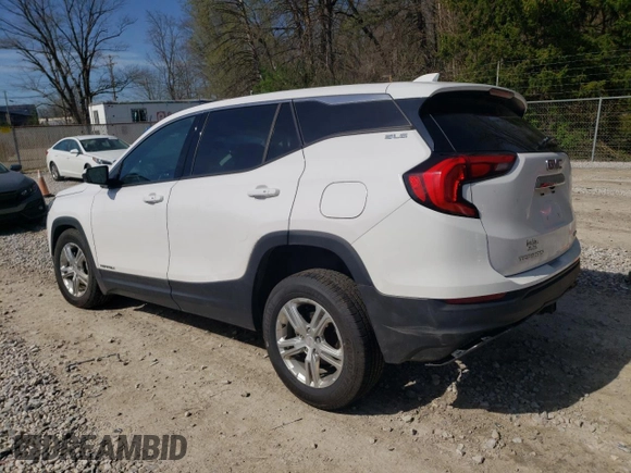 2020 GMC Terrain SLE with VIN 3GKALTEV5LL133155, listed as a Copart auction lot 53866145 with 75,168 mi miles and Salvage Title. Bid and sale history available at DreamBid. Image 2.