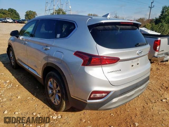 2019 Hyundai Santa Fe SEL with VIN 5NMS3CAD7KH025113, listed as a Copart auction lot 65915102 with 24,584 mi miles. Bid and sale history available at carsss.com. Image 3.