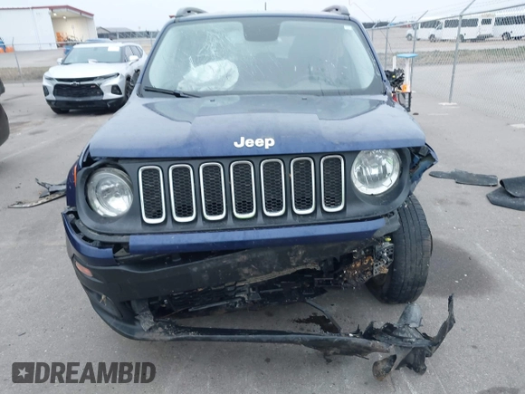 2017 Jeep Renegade Latitude with VIN ZACCJBBB5HPG53014, listed as a IAAI auction lot 40951444 with 74,456 mi miles. Bid and sale history available at carsss.com. Image 12.
