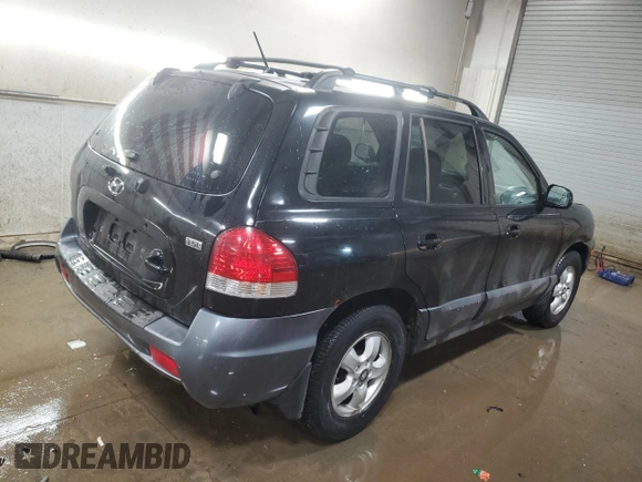 2005 Hyundai Santa Fe GLS with VIN KM8SC13E75U943561, listed as a Copart auction lot 45526195 with 98,640 mi miles and Salvage Title. Bid and sale history available at carsss.com. Image 3.