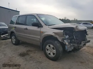 2007 Honda Pilot LX with VIN 5FNYF28127B018067, listed as a Copart auction lot 54637374 with 185,541 mi miles and Salvage Title. Bid and sale history available at carsss.com. Image 4.