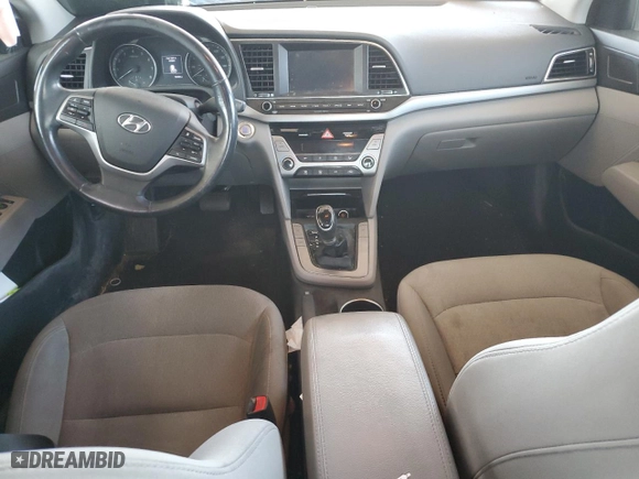2017 Hyundai Elantra SE with VIN 5NPD84LFXHH110263, listed as a Copart auction lot 52234985 with 76,302 mi miles and Salvage Title. Bid and sale history available at carsss.com. Image 8.