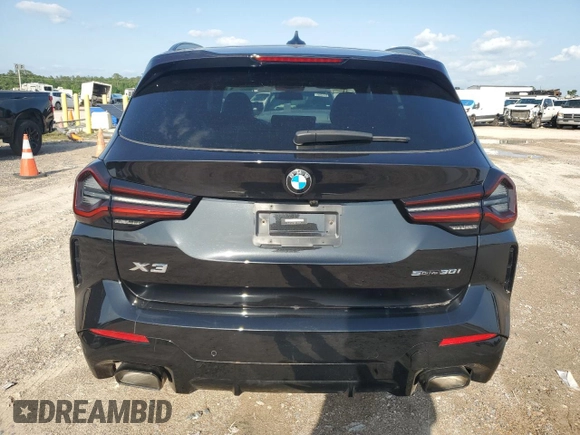 2023 BMW X3 sDrive30i z VIN 5UX43DP05P9P87523, wystawiony jako Copart lot #56310965 z przebiegiem 24 834 mil mil oraz Szkoda całkowita • Salvage title. Historia ofert i sprzedaży dostępna na DreamBid. Obrazek 6.