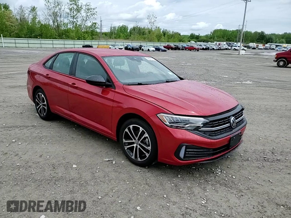 2024 Volkswagen Jetta Sport with VIN 3VWBM7BU2RM085503, listed as a Copart auction lot 58927395 with 1,846 mi miles and Salvage title. Bid and sale history available at DreamBid. Image 13.