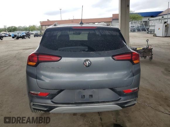 2020 Buick Encore GX Essence with VIN KL4MMFS28LB126309, listed as a Copart auction lot 55036685 with 51,537 mi miles and Salvage title. Bid and sale history available at DreamBid. Image 6.