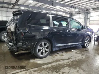 2017 Toyota Sienna SE with VIN 5TDXZ3DC2HS868309, listed as a Copart auction lot 61146885 with 108,510 mi miles and Salvage title. Bid and sale history available at DreamBid. Image 3.