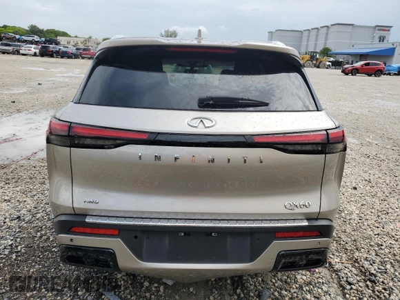 2023 Infiniti QX60 Luxe z VIN 5N1DL1FS9PC371847, wystawiony jako Copart lot #63471885 z przebiegiem 85 811 mil mil oraz Czysty tytuł • Clean title. Historia ofert i sprzedaży dostępna na DreamBid. Obrazek 6.