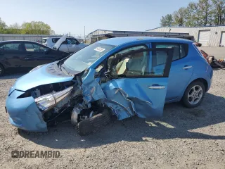2011 Nissan LEAF SL-e with VIN JN1AZ0CP3BT006690, listed as a Copart auction lot 54450355 with 0 mi miles and Salvage Title. Bid and sale history available at carsss.com. Image 1.