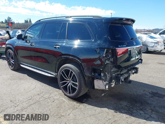 2021 Mercedes-Benz GLS 580 with VIN 4JGFF8GE0MA388402, listed as a IAAI auction lot 41877633 with 48,798 mi miles and . Bid and sale history available at DreamBid. Image 3.