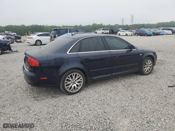 2008 Audi A4 2.0T with VIN WAUDF78E48A161849, listed as a Copart auction lot 54259165 with 87,452 mi miles and Clean Title. Bid and sale history available at carsss.com. Image 3.