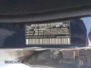 2012 Mercedes-Benz C 250 Sport with VIN WDDGF4HB6CR214751, listed as a Copart auction lot 61271155 with 133,097 mi miles and Clean title. Bid and sale history available at DreamBid. Image 12.