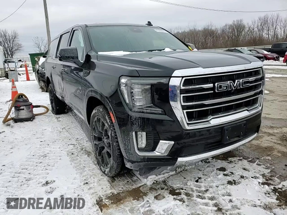 2023 GMC Yukon XL SLT with VIN 1GKS2GKD5PR349628, listed as a Copart auction lot 41469675 with 39,598 mi miles and Salvage Title. Bid and sale history available at DreamBid. Image 14.