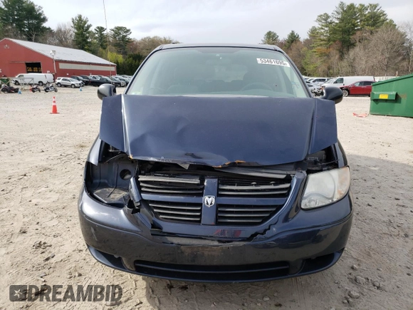 2007 Dodge Grand Caravan SE with VIN 1D4GP24R57B254545, listed as a Copart auction lot 53461695 with 58,736 mi miles and Clean Title. Bid and sale history available at DreamBid. Image 5.
