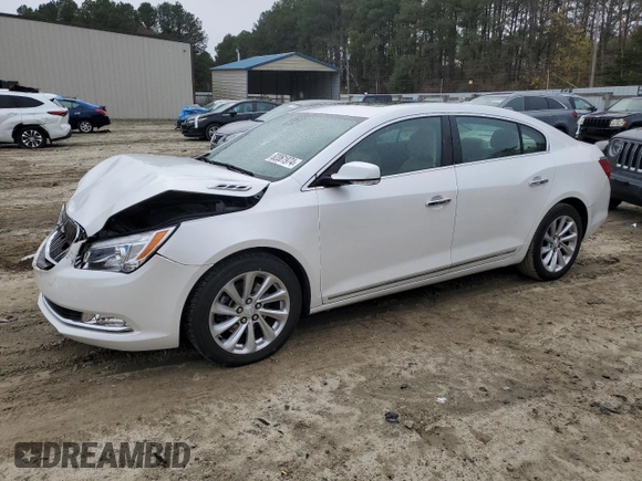 2016 Buick LaCrosse Premium I with VIN 1G4GD5G3XGF166562, listed as a Copart auction lot 82061974 with 85,529 mi miles and Salvage title. Bid and sale history available at DreamBid. Image 1.