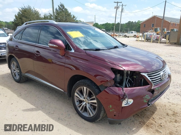 2015 Lexus RX 350 with VIN 2T2ZK1BA5FC161760, listed as a IAAI auction lot 42070539 with 208,612 mi miles and . Bid and sale history available at carsss.com. Image 1.
