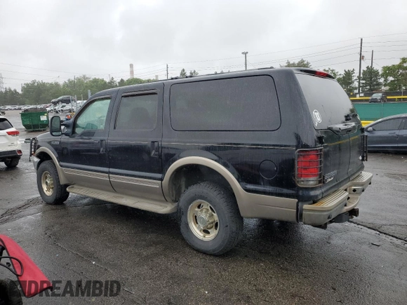 2001 Ford Excursion Limited z VIN 1FMSU43F31EC18728, wystawiony jako Copart lot #58974105 z przebiegiem 266 747 mil mil oraz Szkoda całkowita • Salvage title. Historia ofert i sprzedaży dostępna na DreamBid. Obrazek 2.