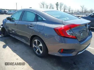 2020 Honda Civic Sedan LX with VIN 2HGFC2F66LH515272, listed as a IAAI auction lot 41946912 with 87,176 mi miles. Bid and sale history available at carsss.com. Image 3.