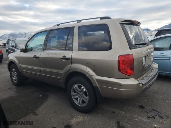 2005 Honda Pilot EX-L with RES with VIN 2HKYF18655H553320, listed as a Copart auction lot 88974095 with 185,265 mi miles and Salvage Title. Bid and sale history available at carsss.com. Image 2.