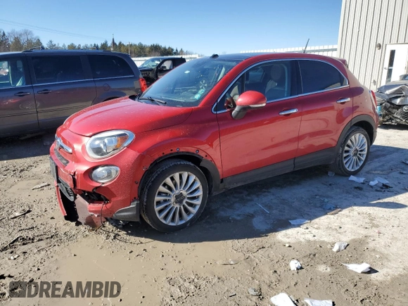 2016 FIAT 500X Lounge z VIN ZFBCFXDT1GP399997, wystawiony jako Copart lot #47788035 z przebiegiem 107 627 mil mil oraz Czysty tytuł • Clean title. Historia ofert i sprzedaży dostępna na DreamBid. Obrazek 1.