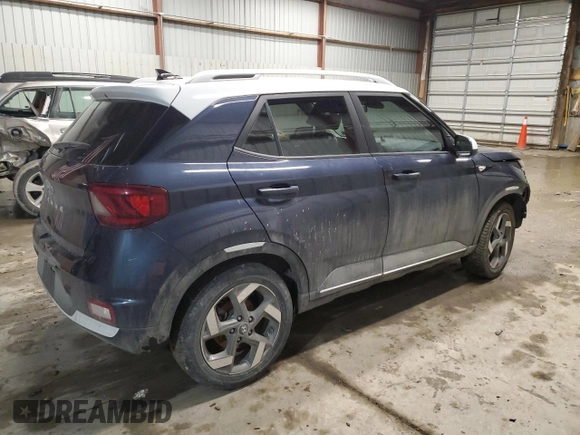 2022 Hyundai Venue Limited z VIN KMHRC8A37NU153198, wystawiony jako Copart lot #42624385 z przebiegiem 33 185 mil mil oraz Szkoda całkowita • Salvage title. Historia ofert i sprzedaży dostępna na DreamBid. Obrazek 3.