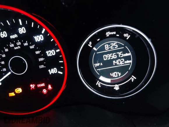 2018 Honda HR-V EX-L Navi with VIN 3CZRU6H77JM704902, listed as a IAAI auction lot 41463357 with 95,675 mi miles. Bid and sale history available at carsss.com. Image 16.