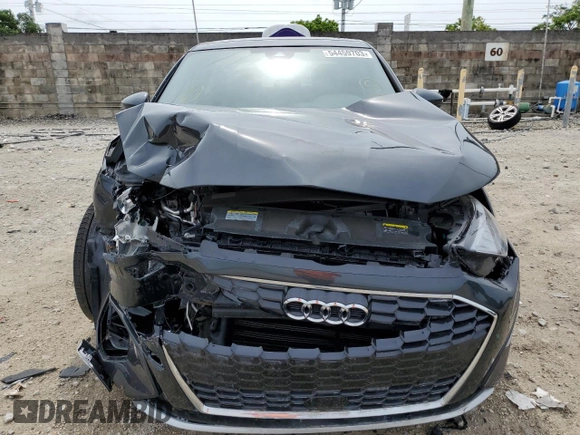 2022 Audi A3 Premium with VIN WAUAUDGY1NA094044, listed as a Copart auction lot 54459703 with 1,465 mi miles. Bid and sale history available at carsss.com. Image 5.