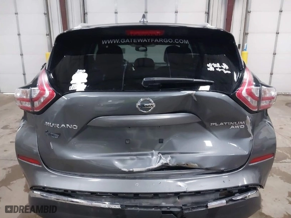 2016 Nissan Murano S with VIN 5N1AZ2MHXGN141978, listed as a IAAI auction lot 41601361 with 105,238 mi miles. Bid and sale history available at carsss.com. Image 16.