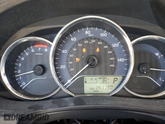 2014 Toyota Corolla L with VIN 2T1BURHE1EC087910, listed as a Copart auction lot 62942865 with 141,190 mi miles and Salvage title. Bid and sale history available at DreamBid. Image 9.