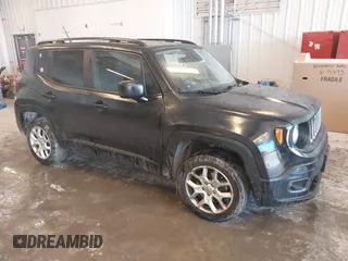2017 Jeep Renegade Latitude with VIN ZACCJBBB4HPF21586, listed as a IAAI auction lot 41563503 with 134,606 mi miles. Bid and sale history available at carsss.com. Image 1.