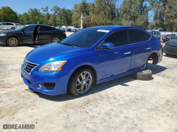 2013 Nissan Sentra SR with VIN 3N1AB7AP5DL693453, listed as a Copart auction lot 49291785 with 114,937 mi miles and Salvage Title. Bid and sale history available at carsss.com. Image 1.