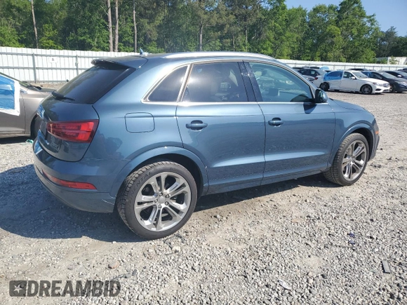 2017 Audi Q3 Premium Plus with VIN WA1JCCFS6HR010183, listed as a Copart auction lot 53792095 with 72,859 mi miles and Salvage title. Bid and sale history available at DreamBid. Image 3.