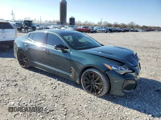 2023 Kia Stinger GT2 with VIN KNAE55LC0P6136420, listed as a Copart auction lot 87606705 with 72,990 mi miles and Salvage Title. Bid and sale history available at carsss.com. Image 4.