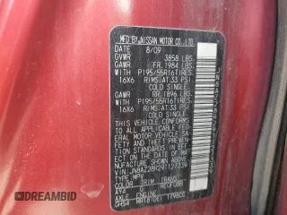 2009 Nissan Cube SL with VIN JN8AZ28R29T127339, listed as a Copart auction lot 49831125 with Not Provided miles and Salvage Title. Bid and sale history available at DreamBid. Image 13.