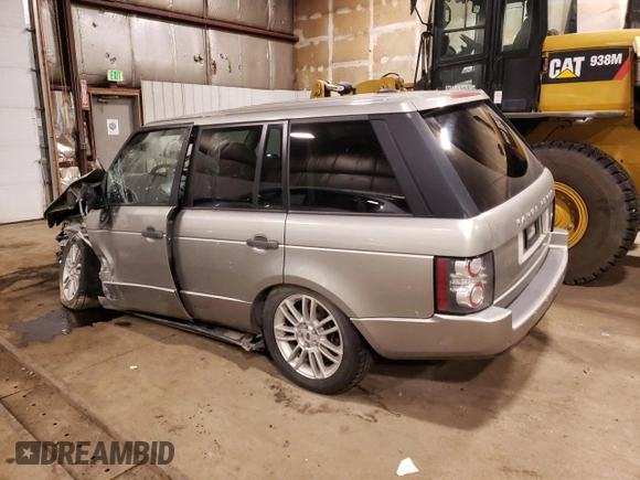 2010 Land Rover Range Rover HSE with VIN SALME1D47AA308857, listed as a Copart auction lot 77807334 with 122,216 mi miles and Salvage Title. Bid and sale history available at carsss.com. Image 2.