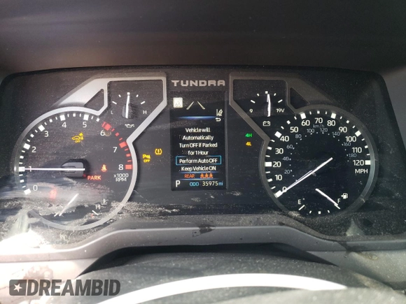 2023 Toyota Tundra Limited with VIN 5TFJA5DB8PX078148, listed as a Copart auction lot 49222095 with 35,975 mi miles and Salvage title. Bid and sale history available at DreamBid. Image 9.