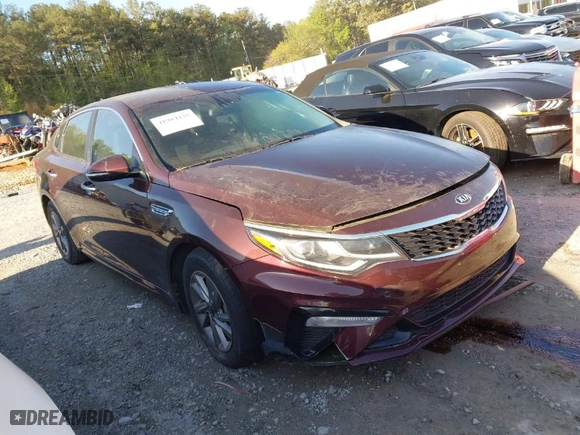 2020 Kia Optima LX with VIN 5XXGT4L34LG424383, listed as a IAAI auction lot 41984135 with 81,199 mi miles. Bid and sale history available at carsss.com. Image 1.