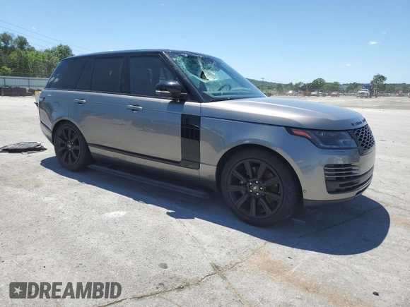 2021 Land Rover Range Rover P525 Westminster with VIN SALGS2SE3MA450912, listed as a Copart auction lot 57642085 with 75,755 mi miles and Salvage title. Bid and sale history available at DreamBid. Image 4.