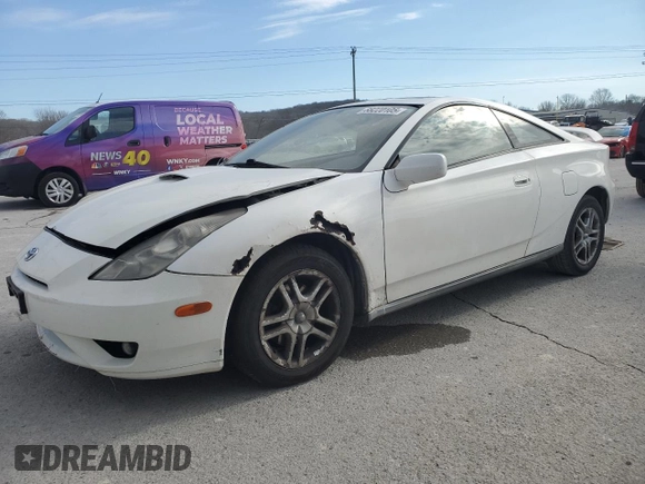 2004 Toyota Celica GT z VIN JTDDR32T840174372, wystawiony jako Copart lot #88220105 z przebiegiem 148 166 mil mil oraz Szkoda całkowita • Salvage title. Historia ofert i sprzedaży dostępna na DreamBid. Obrazek 1.